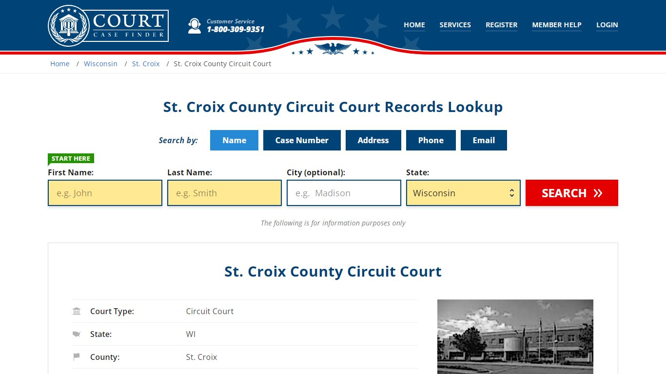 St. Croix County Circuit Court Records Lookup